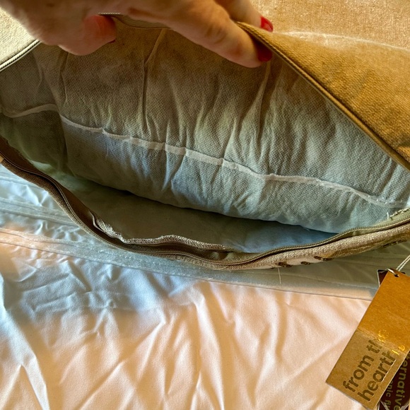 NWT Pumpkin Decorative Down Alternative Pillow. Metallic Printed 100% Cotton - Picture 9 of 12